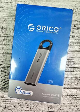 Зовнішній ssd накопичувач orico c5 type-c 1tb 5gbps металевий!