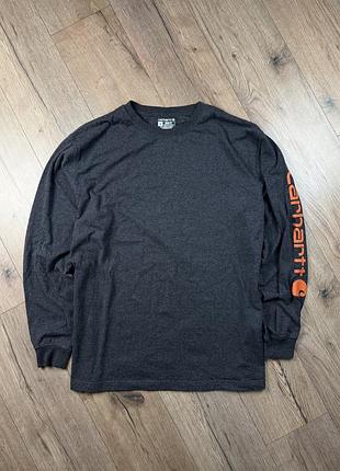 Лонгслів carhartt logo / футболка з довгим рукавом / vintage / workwear