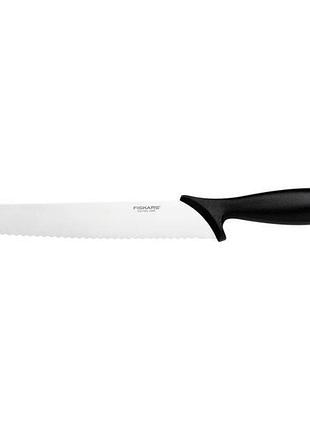 Ніж для хліба 23 см, чорний, від fiskars essential