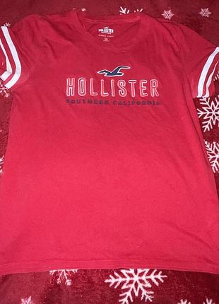 Футболка hollister червона