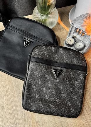 Чоловіка сумка від бренду guess сіро-чорного кольору нова.