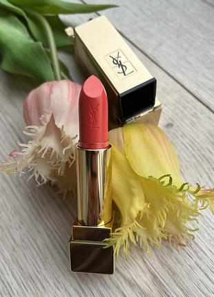 Уценка! помада yves saint laurent оттенок 52 (rosy coral / rouge rose) rouge pur couture