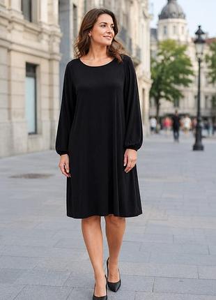 Базовое черное платье h&m , 52 и 54 наш, вискоза 100%
