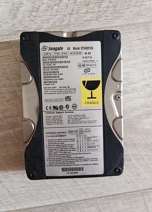 Жорсткий диск hdd seagate st340810a 40 gb б/в