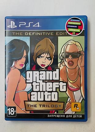 Гра gta trilogy на ps4 ps5 3 в 1 диск