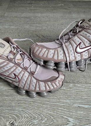 Кроссовки nike shox tl trainers in dark purple 43