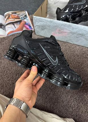 Стильные кроссовки nike shox tl black