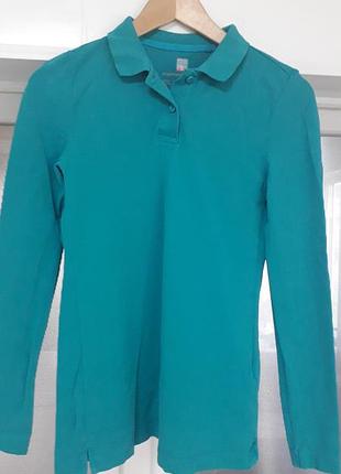 Engelbert  strausse 
34/ xs/44
женская хлопковая рубашка поло бирюзового цвета с длинными рукавами
идеальное состояние