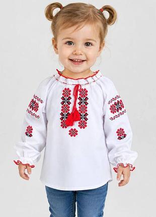 Вышиванка на рубашечной ткани