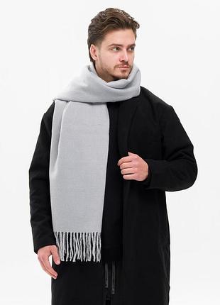 Мужской шарф without registered light gray