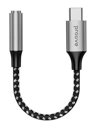 Перехідник aux proove soundmesh type-c to 3.5mm gray (acsm00005201)