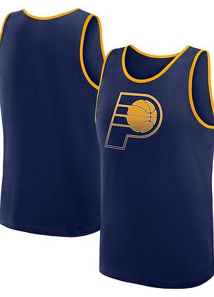 Men's logo athletic navy indiana pacers unmatched success tank top   м