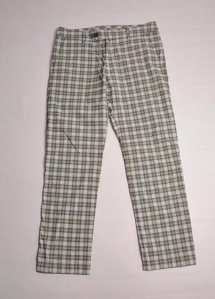 Чоловічі картаті штани брюки в клітинку для гольфу стрейч colmar golf check plaid pants - 48