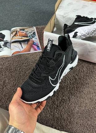 Стильные кроссовки nike react vision black/white 3