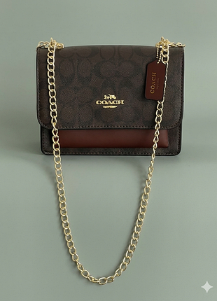 Женская сумочка коричневая mini klare crossbody