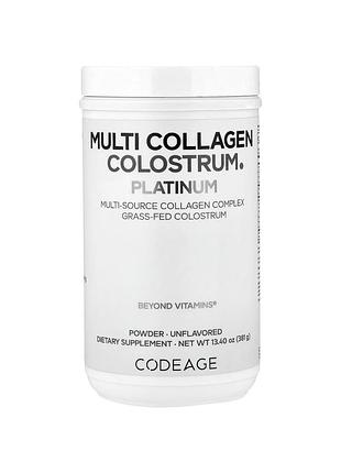 Codeage multi collagen colostrum platinum 381 g — преміум-комплекс для краси, імунітету та відновлення