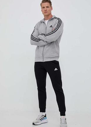 Мужской спортивный костюм adidas basic 3-stripes fleece