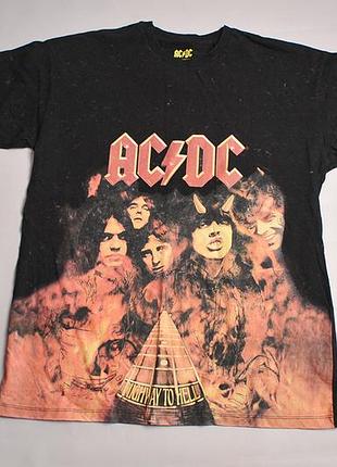 Футболка рок мерч с принтом ac dc highway to hell - m