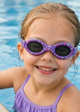 Окуляри для плавання speedo junior sprinter - білі, 6-14 років