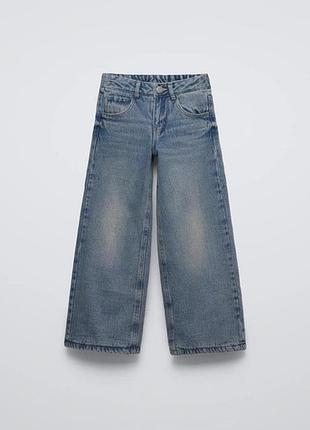 Джинси палаццо з флісовою підкладкою zara 8 років 128 см