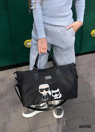 Дорожня сумка karl lagerfeld, дорожня сумка карл лагерфельд, спортивна сумка karl lagerfeld, сумка в літак