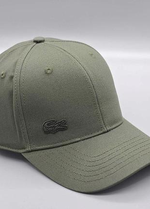 Кепка lacoste, бейсболка лакост, кепка лакост, бейсболка lacoste чоловіча, брендова кепка хаккі
