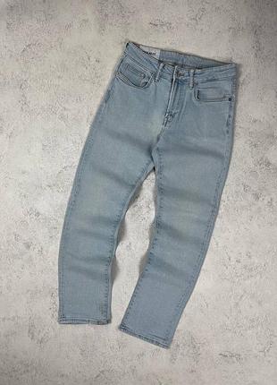 Блакитні базові джинси h&m &denim regular fit blue jeans