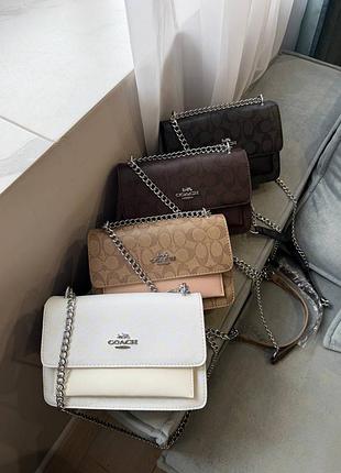 Женская сумка coach кросс боди, сумка через плечо