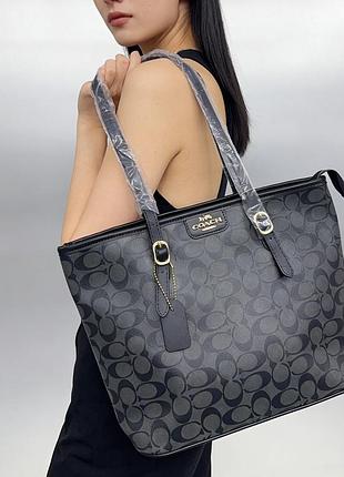 Женская сумка coach шоппер, сумка коач шоппер, вместительная сумка, shopper, сумка шопер