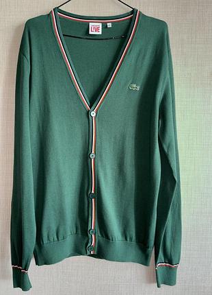 Кардиган lacoste live из 100% хлопок