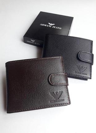 Мужской кожаный кошелек armani армани в расцветках, складной кошелек, брендовый кошелек, бумажник мужской