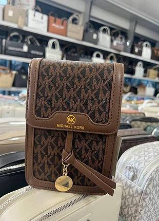 Маленька сумка michael kors, барсетка для телефона майкл корс, сумка на плече, брендові сумки, крос-боді