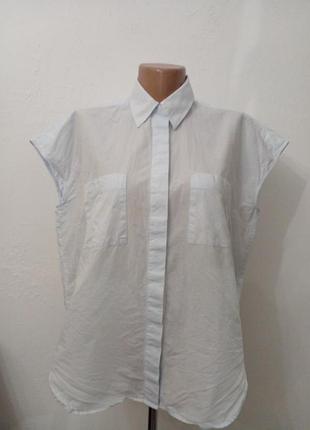 Рубашка оверсайз без рукавов