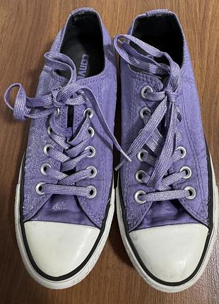 Фіолетові кеди converse