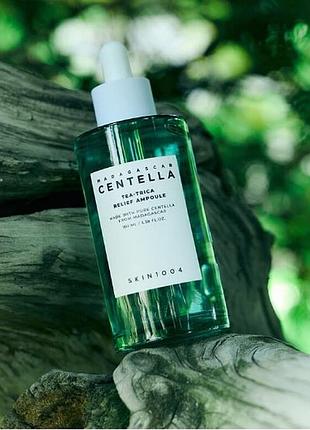 Успокаивающая антиаковая сыворотка с центеллой и зеленым чаем skin1004 madagascar centella tea-trica re