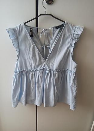 Блуза від zara блакитногоо кольору