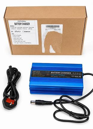 Зарядний пристрій для акумуляторів 24v 5a lifepo4 battery charger для електровелосипеда, електроскутера та акб