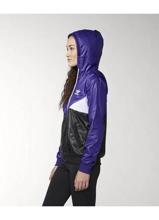 Женская ветровка /куртка adidas с капюшоном, размер s4 фото