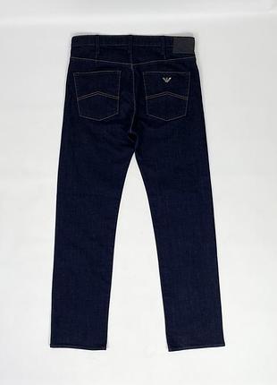 Чоловічі джинси armani jeans j21 regular j814h v6 ca37360 denim navy men оригінал темно сині широкі розмір eu32 w32 l32