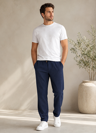 Новые брюки zara лен коттон