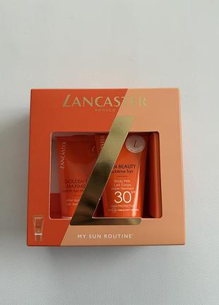 Набір lancaster my sun routine, sun beauty body milk 50 ml, golden tan maximizer 50 ml, face cream 3 ml