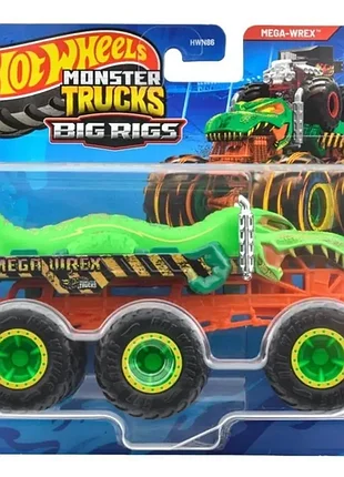 Машинка позашляховик hot wheels monster trucks mega wrex hwn86-jch44
