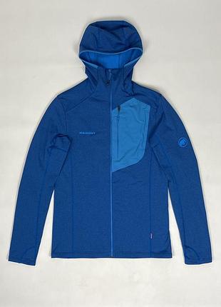 Трекінгова кофта mammut aconcagua light ml hooded fleece оригінал чоловіча туристична флісова легка куртка синя розмір m