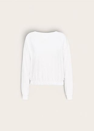 Укороченный белый свитшот от бренда marc o'polo denim