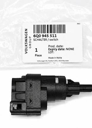 Вимикач стоп сигналу 6q0945511 volkswagen polo skoda fabia seat ibiza audi a2 датчик педалі гальма