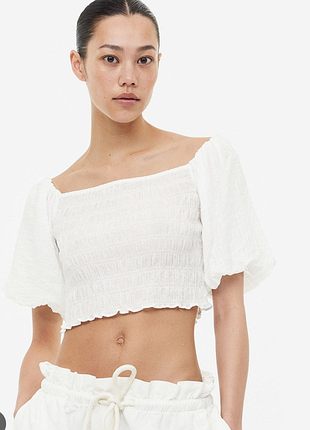 Стильный топ с открытыми плечами h&amp;m
