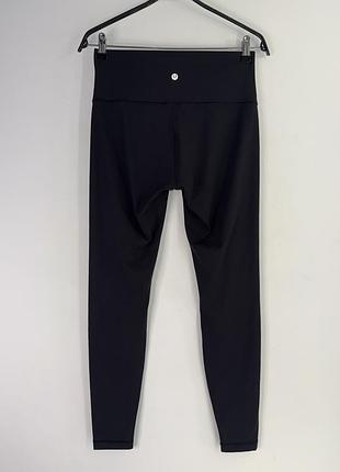 Lululemon wunder under smooth cover womens tights black size 8 high-rise cropped