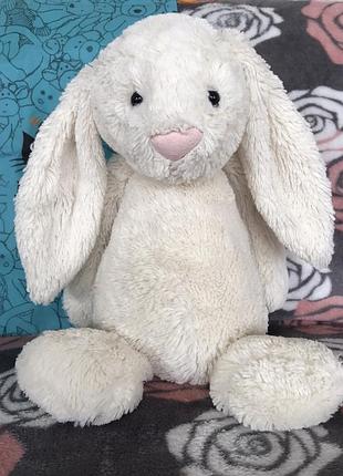 Мягкая игрушка кролик bashful cream bunny jelly cat