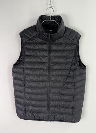 Uniqlo ultra light down black mens vest m size