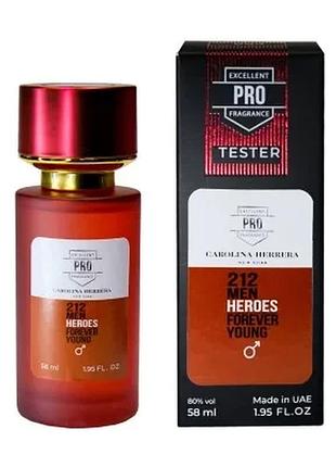 Carolina herrera 212 men heroes forever young тестер pro чоловічий 58 мл